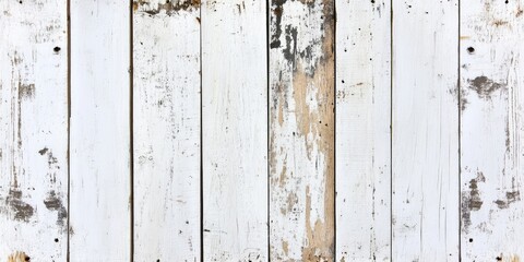 A rustic white wooden board background with a vintage, weathered look.