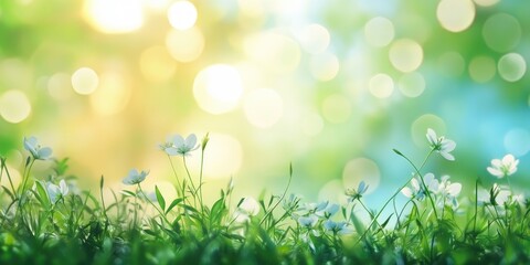 Fototapeta premium A soft, blurred springtime background, ideal for holiday themes.