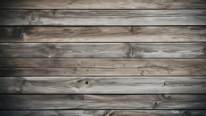 Fototapeta premium Grey rustic wooden background with horizontal planks