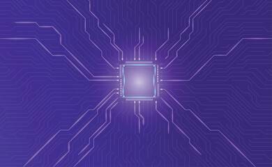 Abstract background with technology circuit board texture. Electronic motherboard illustration. Communication and engineering concept. Vector Artificial Intelligence illustration