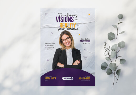 Online Summit Conference Program Flyer Template