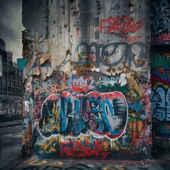 Fototapeta premium Grunge concrete wall background