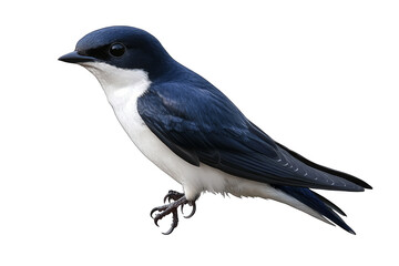 Obraz premium Sitting swallow on transparent background