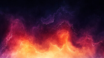 A watercolor abstract background in dark purples, evoking a spooky Halloween vibe with soft