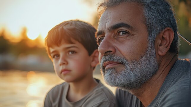 Bonding Through Fishing: Middle Eastern Father and Son Promoting Mental Health Conversations