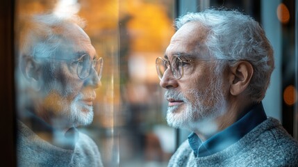 Senior Man Seeking Mental Health Support from Counselor in Comfortable Office Setting to Emphasize Elderly Well-being