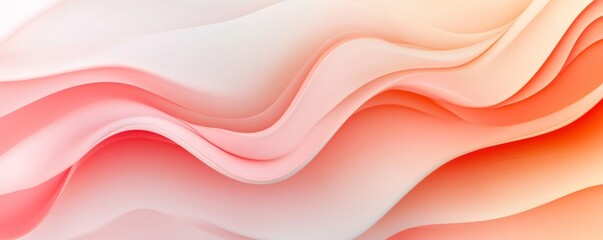 Abstract wavy pastel background in soft peach