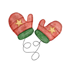 Watercolor Christmas PNG file