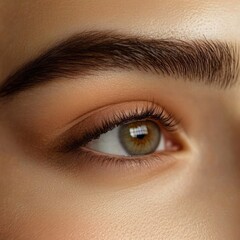 Obraz premium Application of eyebrow products for perfectly shaped brows 