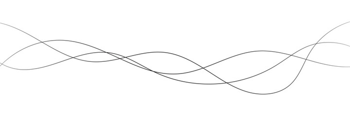 Technology abstract lines on white background. Undulate Grey Wave Swirl, frequency sound wave, twisted curve lines with blend effect in eps 10.