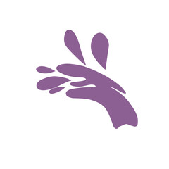 Color paint splatter