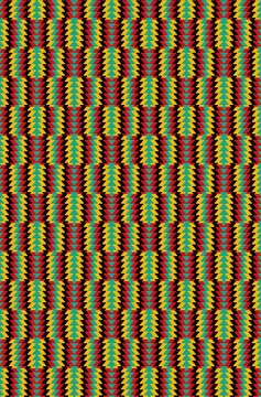 African Style Pattern | Kente inspired Pattern for Fabric, Clothing | Green, Yellow, Black, Red | Geometric