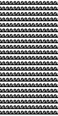 Wavy Pattern | Waves | Horizontal Pattern in Black | Overlay |