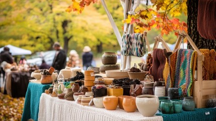 Harvest Market Scene