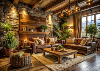 Fototapeta premium Rustic rugged earthy tone