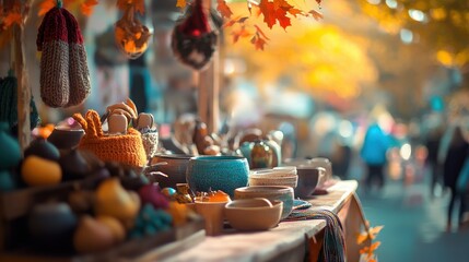 Harvest Market Scene