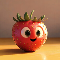 Fototapeta premium Happy Strawberry.