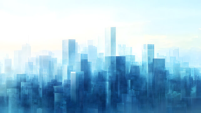 business city urban center cityscape artistic buildings architecture digital artwork skyline modern skyscrapers building modern commercial landscape  corporate financial environment busy businessman