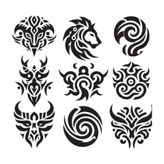 Tribal butterfly tattoo design