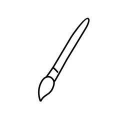 Paint brush line icon