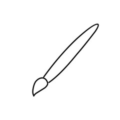 Paint brush line icon