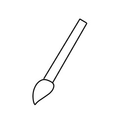Paint brush line icon