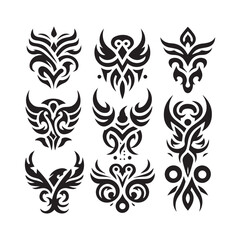 Tribal butterfly tattoo design
