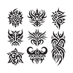 Tribal butterfly tattoo design