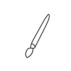 Paint brush line icon