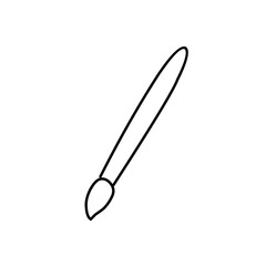 Paint brush line icon