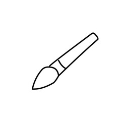 Paint brush line icon