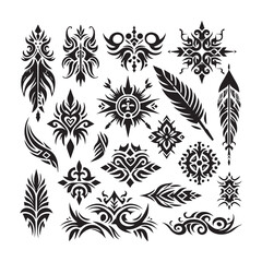 Tribal butterfly tattoo design