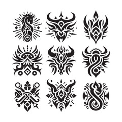 Tribal butterfly tattoo design