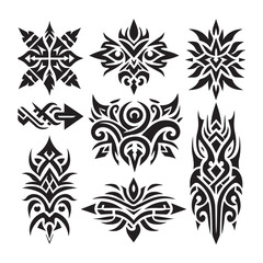 Tribal butterfly tattoo design