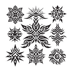 Tribal butterfly tattoo design