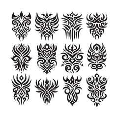Tribal butterfly tattoo design