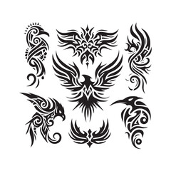 Tribal butterfly tattoo design