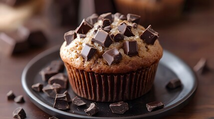 チョコチップ入りマフィン