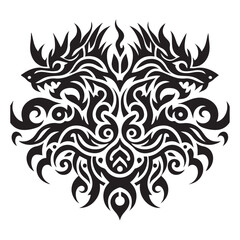 Tattoos tribal designs bundle  collection in a white background