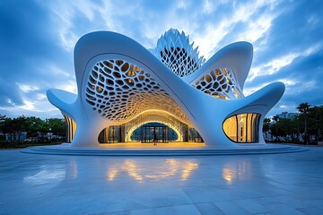 Beautiful architecture, timeless design, artistic structure combines form and function in a masterpiece of human creativity