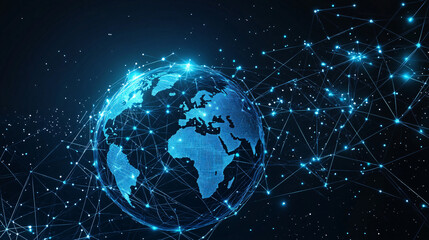 Fototapeta premium Global Network Connection