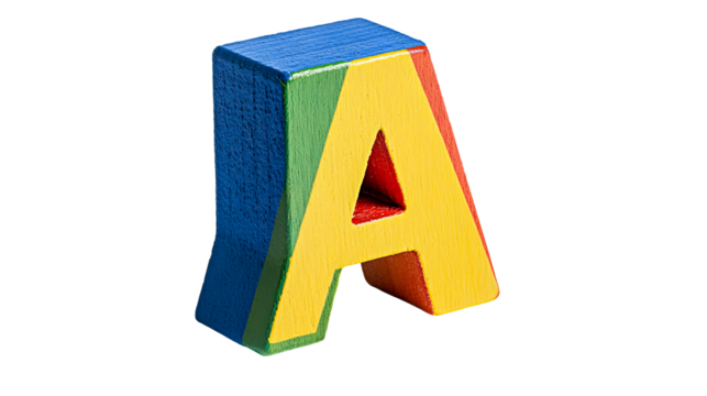 abc blocks isolated on white background