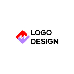 awesome colorful company logo design vector