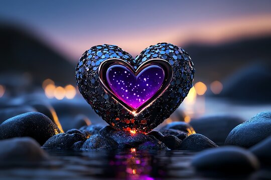 Beautiful love, unconditional and pure, boundless connection transcends time and space, bringing two hearts together