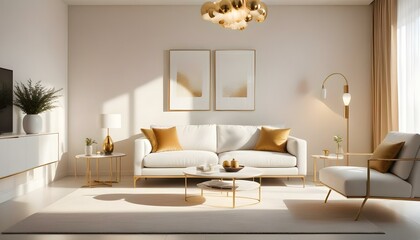 Photo interior modern design room 3d illustration