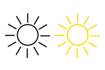 Brightness Icon, Intensity Setting Vector Art Illustration