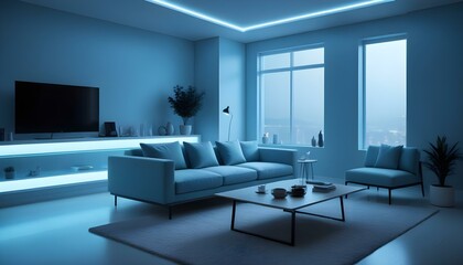 Photo interior modern design room 3d illustration