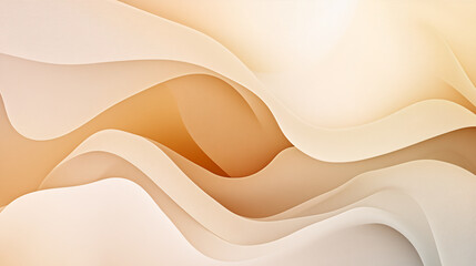 Abstract Beige and Brown Waves Background