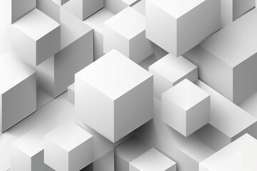 Obraz premium A white background with many white cubes