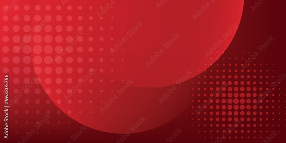 Wall mural red abstract background. dynamic shapes composition. eps10 vector